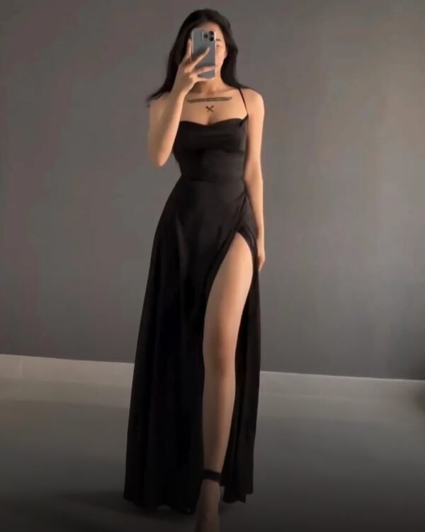 Vestido Elegante Espalda Abierta