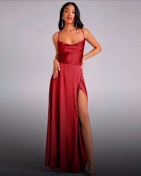 Vestido Elegante Espalda Abierta